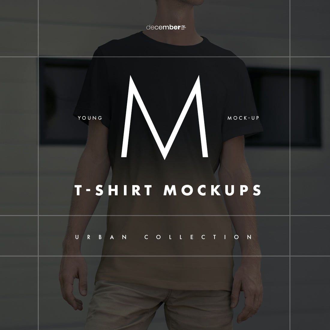 12 PSD Mockups Men's T-Shirt (6 Urban and 6 Studio Isolated)