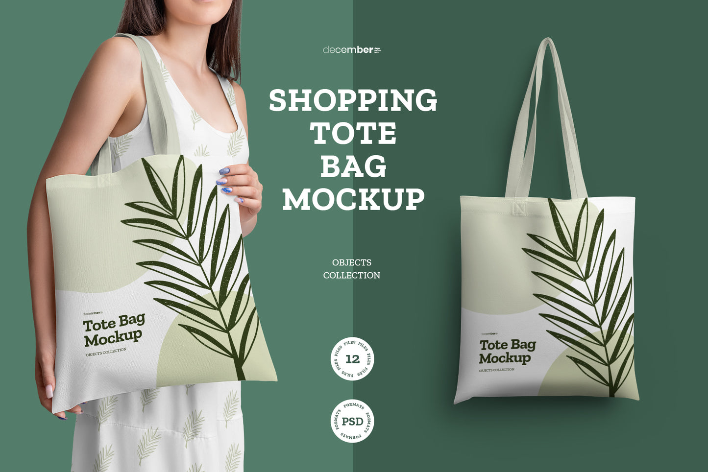 12 Shopping Tote Bag Mockups