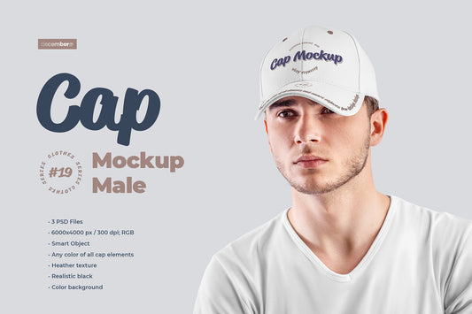 5 Mockups Men's Cap