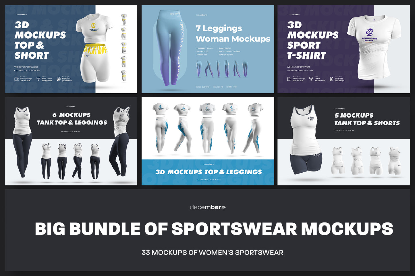 Big Bundle Sportswear Women Mockups