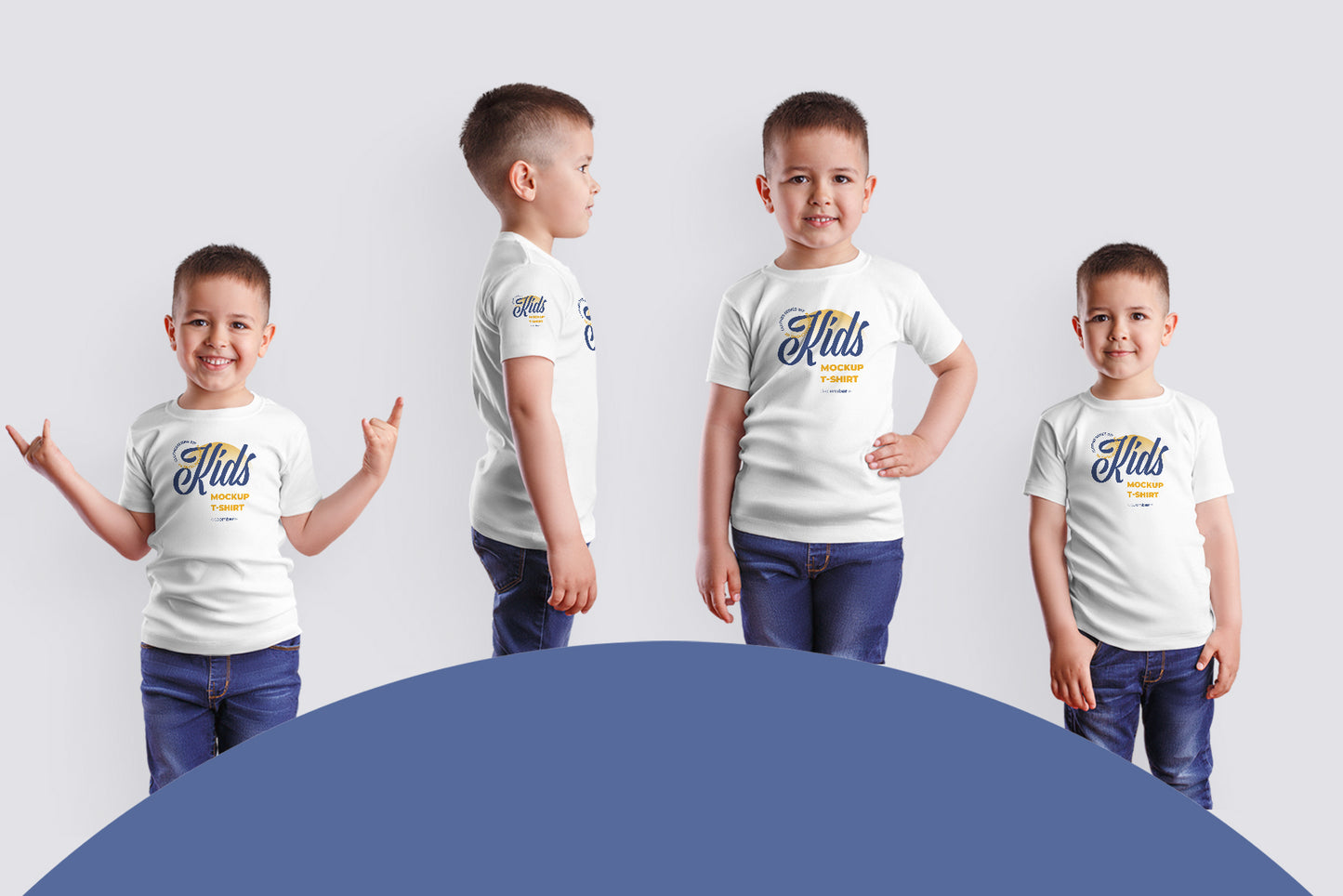 8 Mockups Kids Boy T-shirt