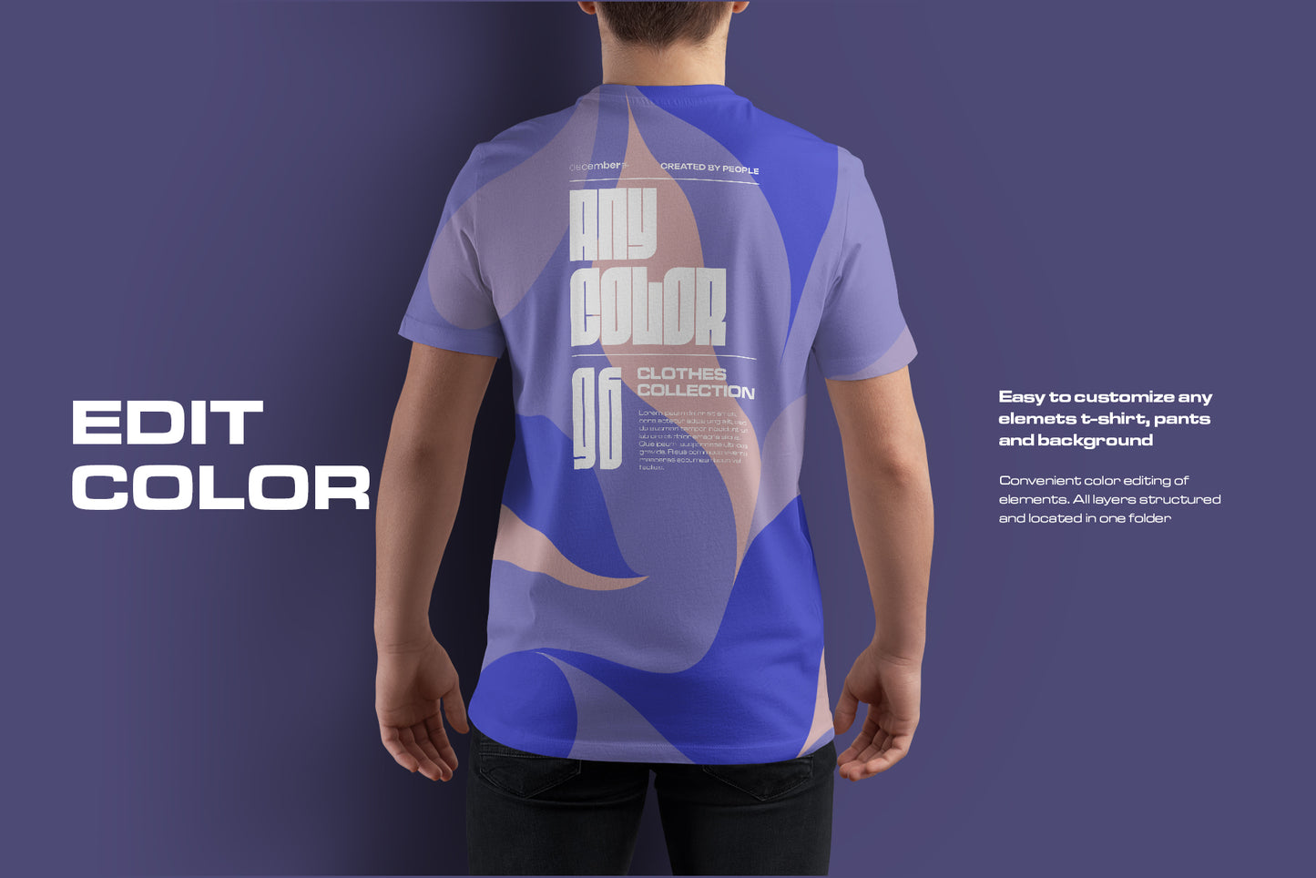 5 Mockups Man T-Shirt