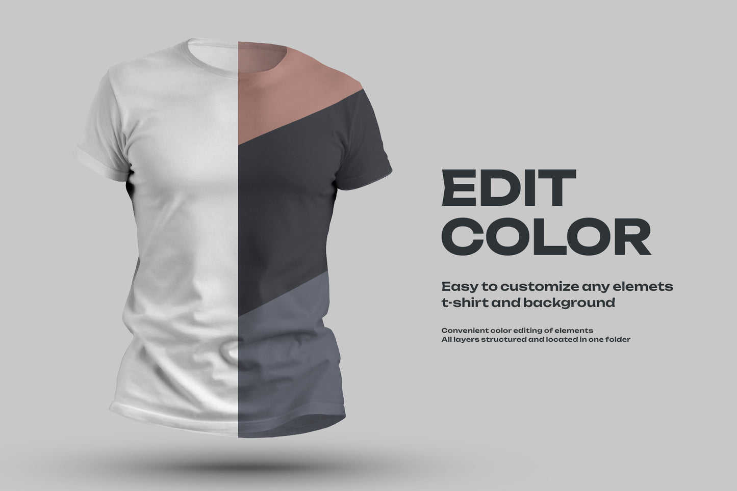 8 Mockups T-Shirts 3D Style