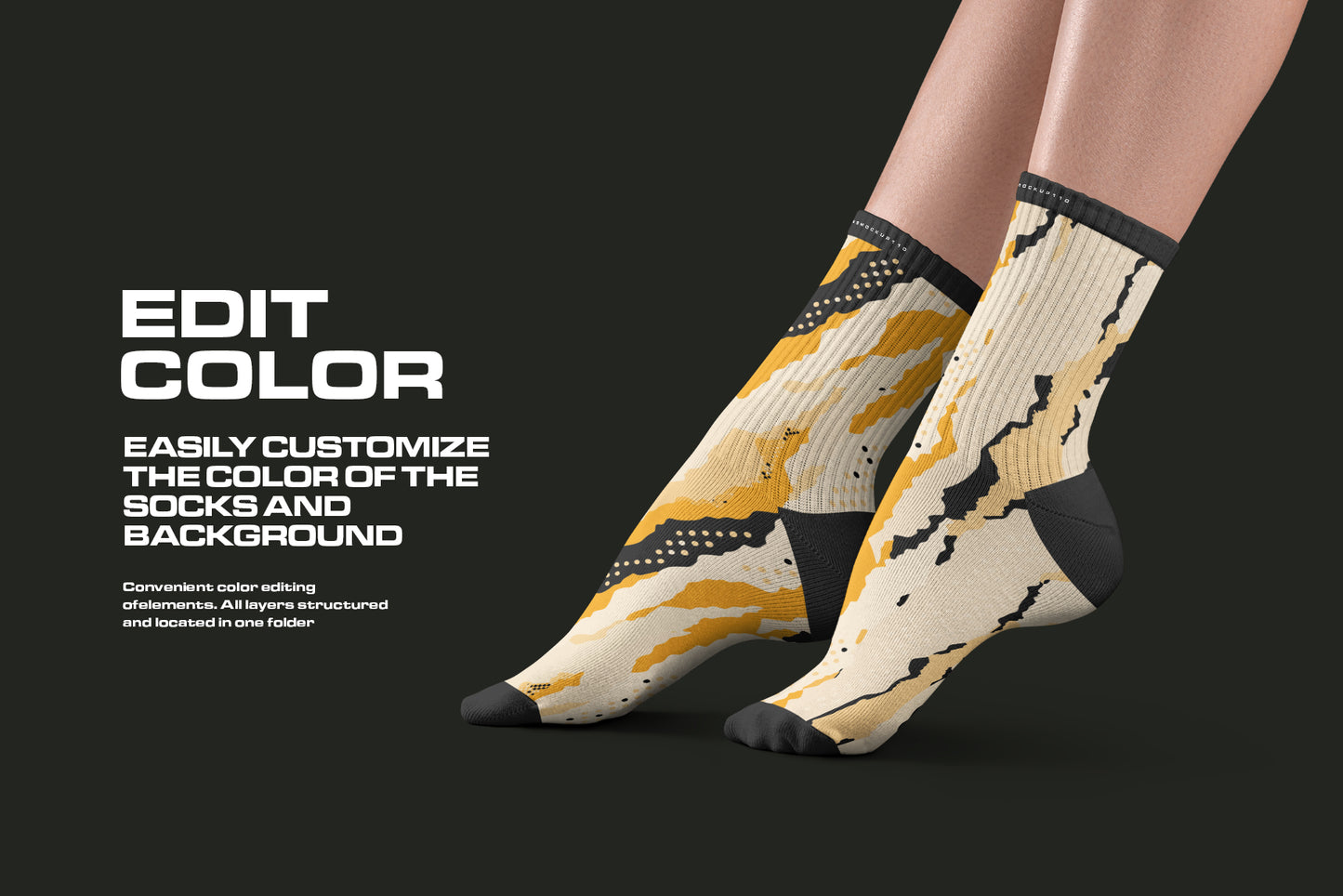 10 Mockups High Socks on the Woman Legs