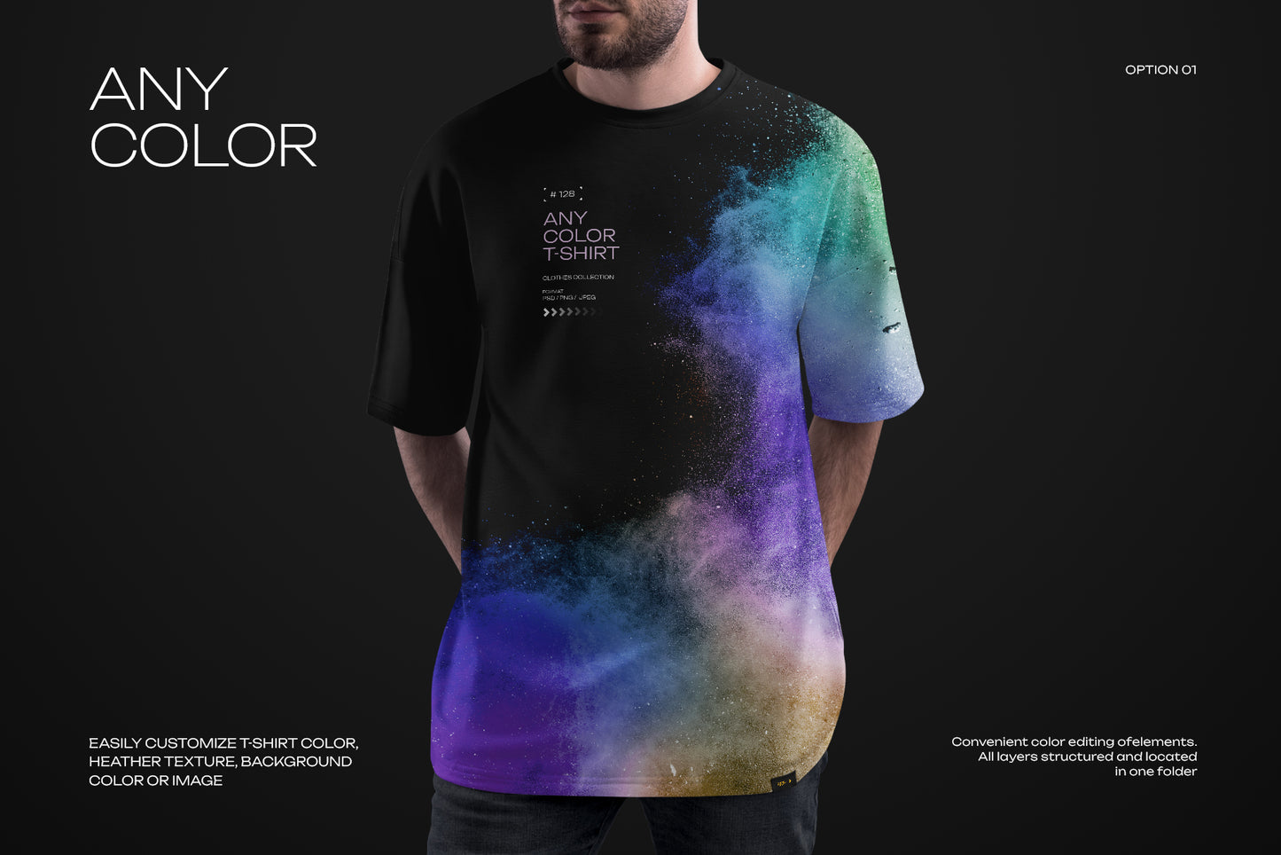 3 Mockups Oversize T-shirt