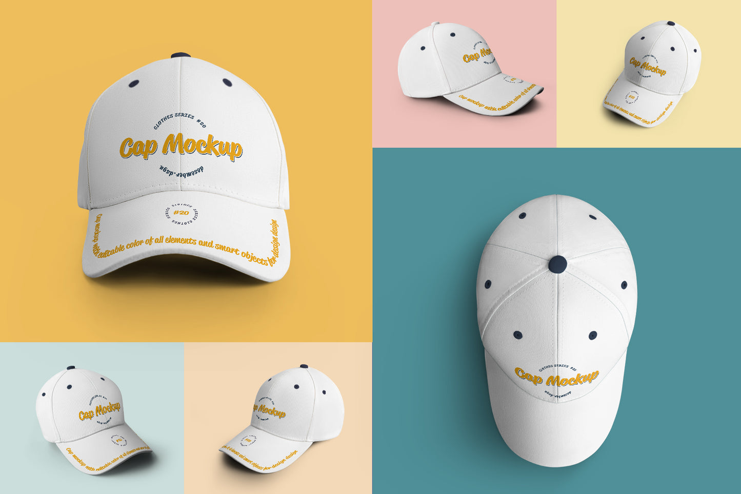 6 Cap Mockups
