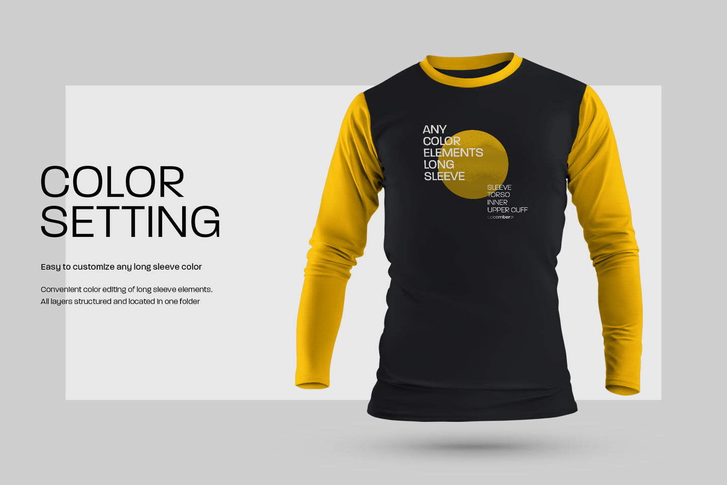 5 Men's Mockups Longsleeve T-Shirt