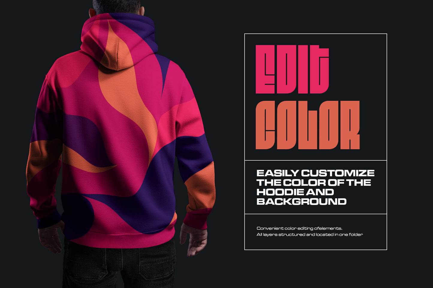 5 Mockups Oversize Hoodie