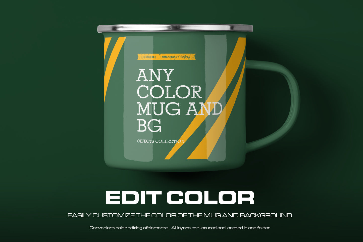 7 Mockups of Enamel Metal Mug