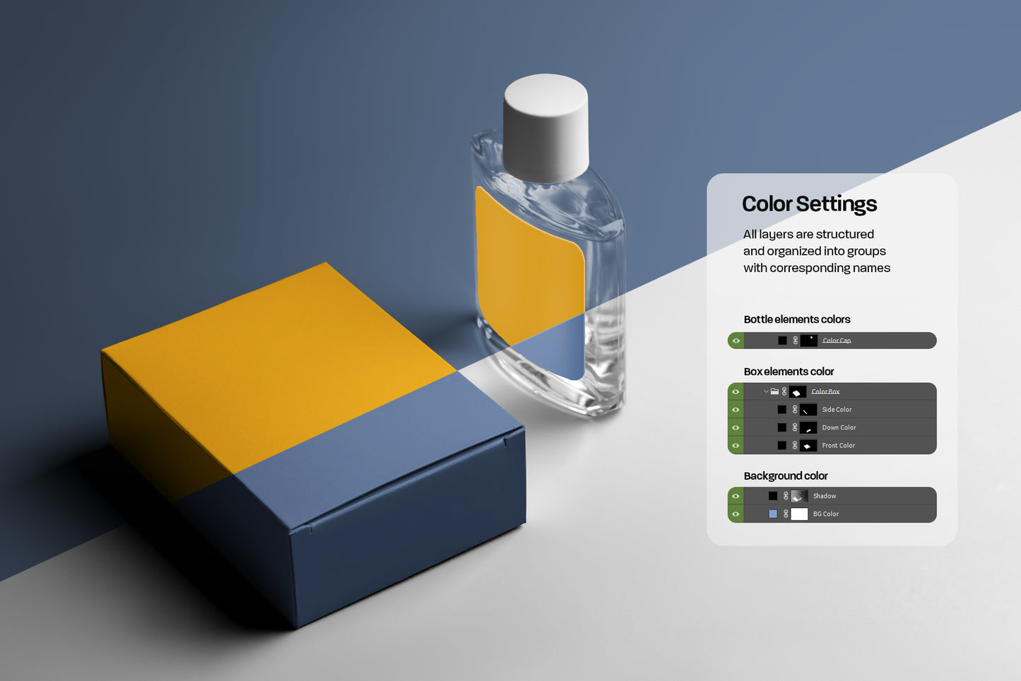 6 Perfume Packaging Mockups. Box and Bottle