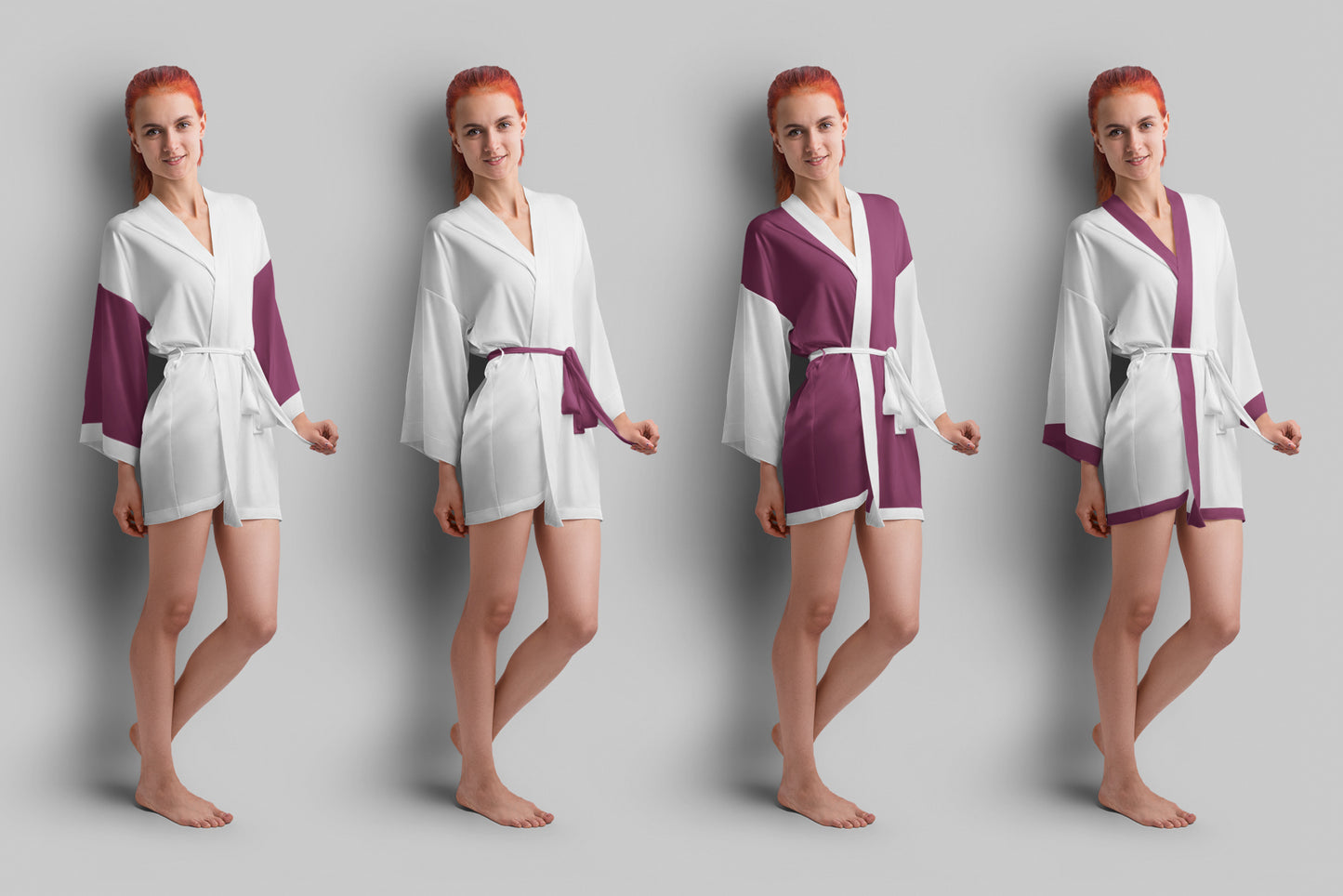 6 Mockups of a Silk Robe. Vol 02
