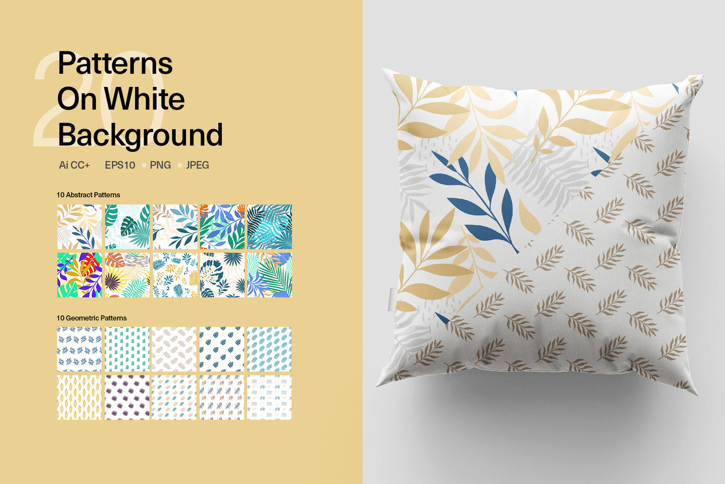 Large set of tropical seamless patterns and individual elements
