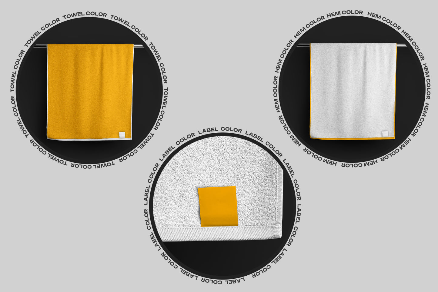 6 Mockup of a Large Bath / Beach Towel 