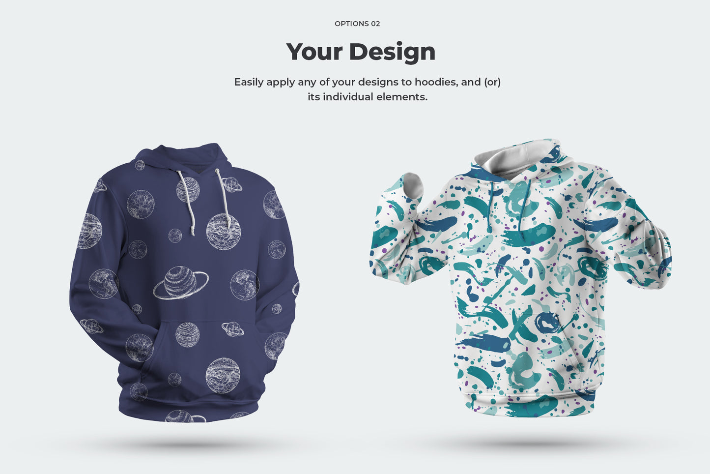 8 Mockups Hoodie. 3D Style