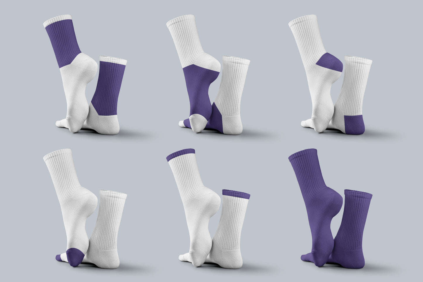 10 Mockups High Socks in the 3D Style