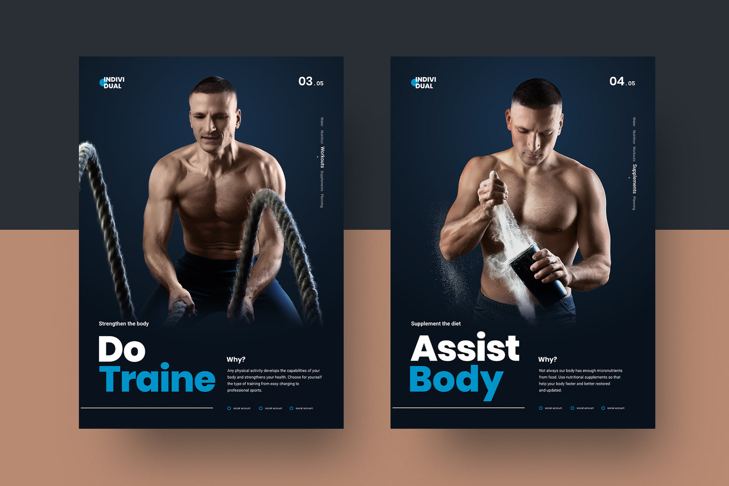 5 Consecutive Healthy Body Basics Posters