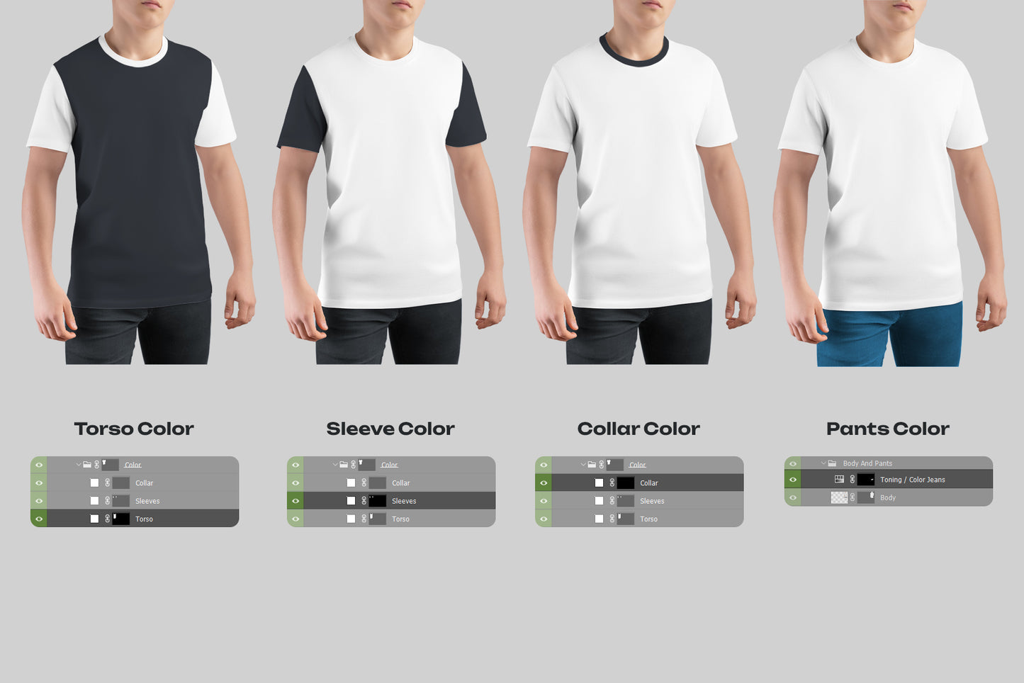 7 Mockups Man T-Shirt