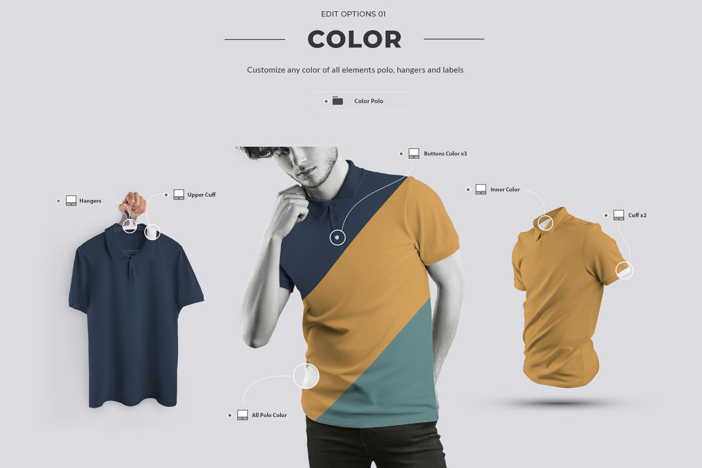 24 Polo Men Mockup - Man/3D/Objects ( Collection #4 )