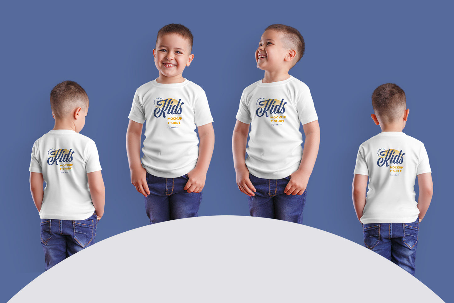 8 Mockups Kids Boy T-shirt