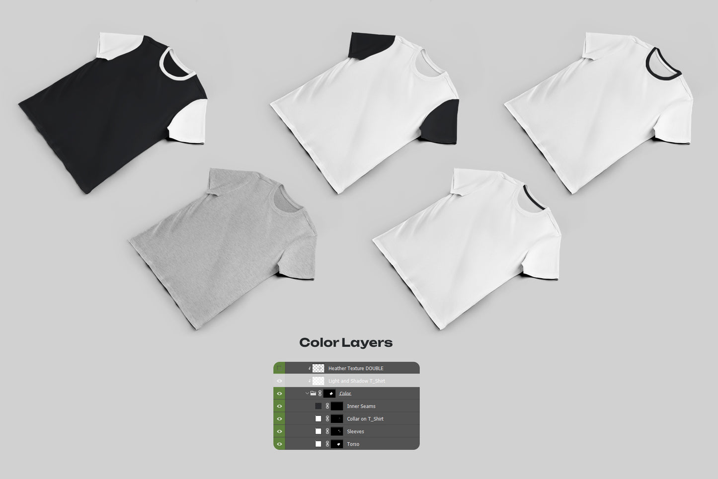 7 Mockups Classic Unisex T-Shirt
