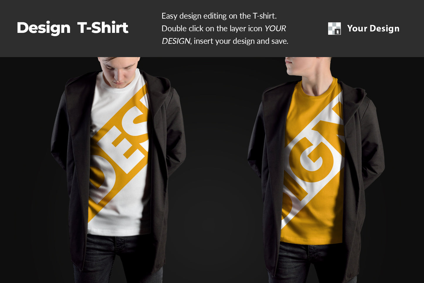 8 Mockups T-Shirts on the Man