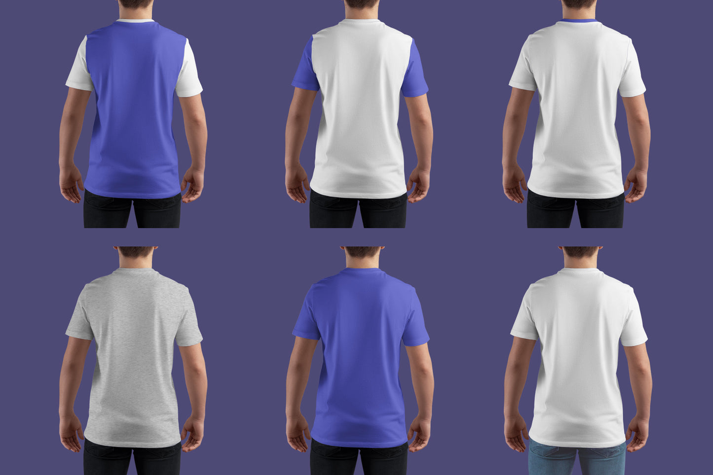 5 Mockups Man T-Shirt