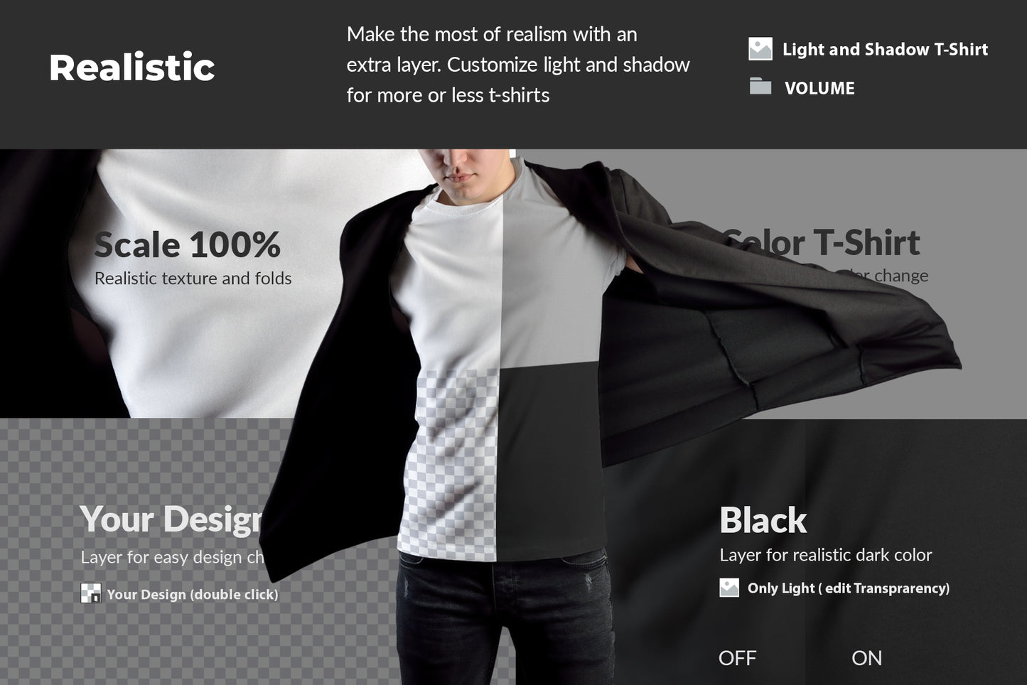 8 Mockups T-Shirts on the Man
