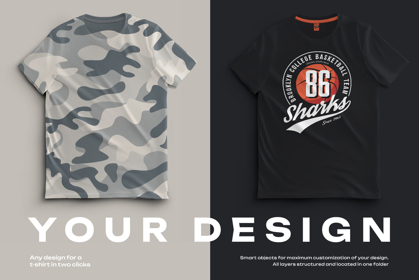 7 Mockups Classic Unisex T-Shirt