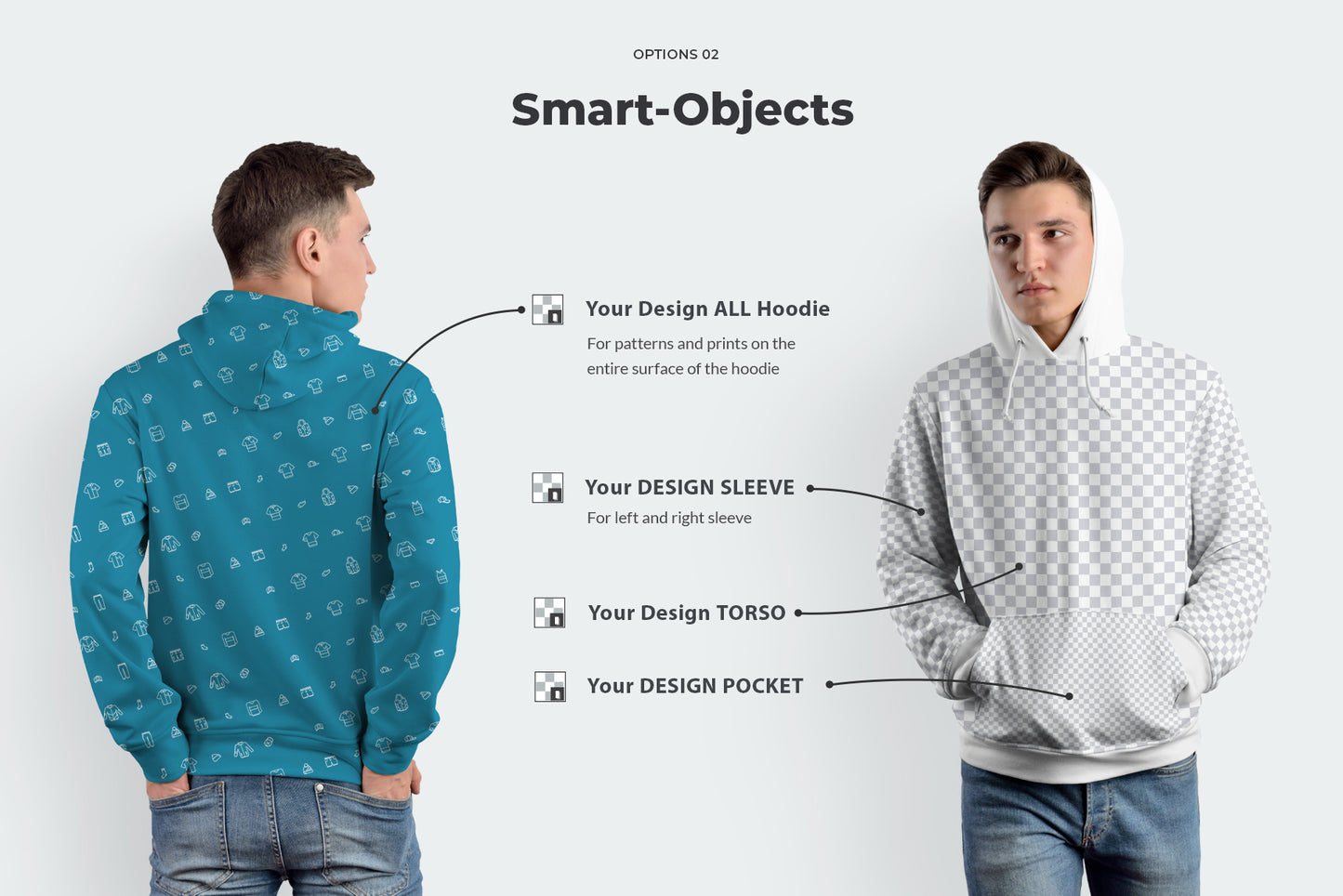 8 Mockups Hoodie on the Man