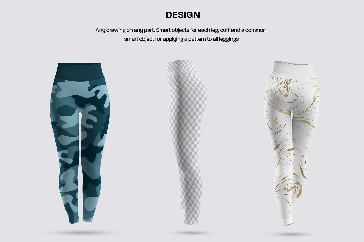 7 Mockups Sports Leggings With Wide Elastic Waist