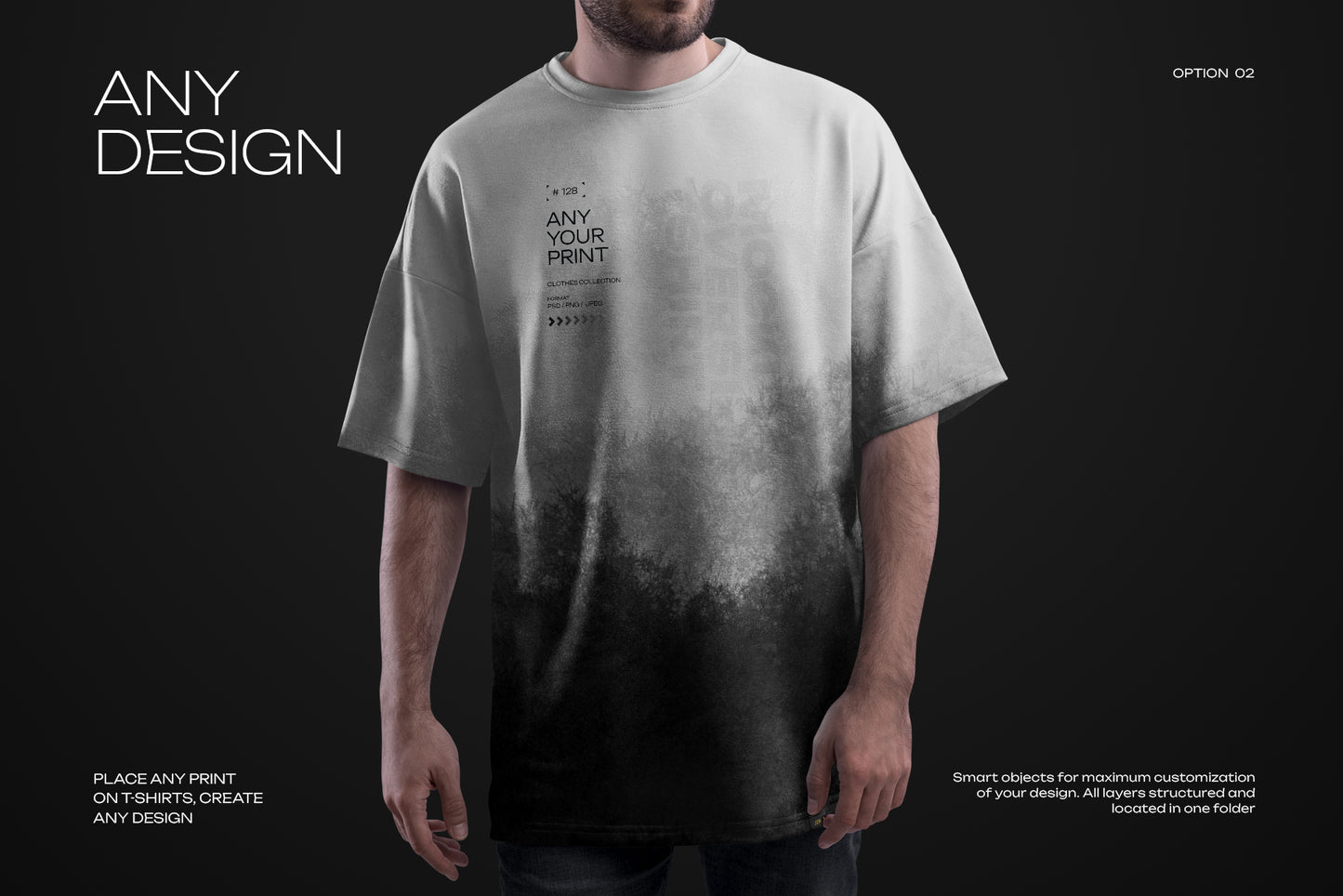 3 Mockups Oversize T-shirt