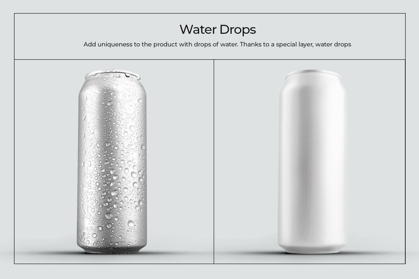 10 Mockups Aluminium Can 500 ml