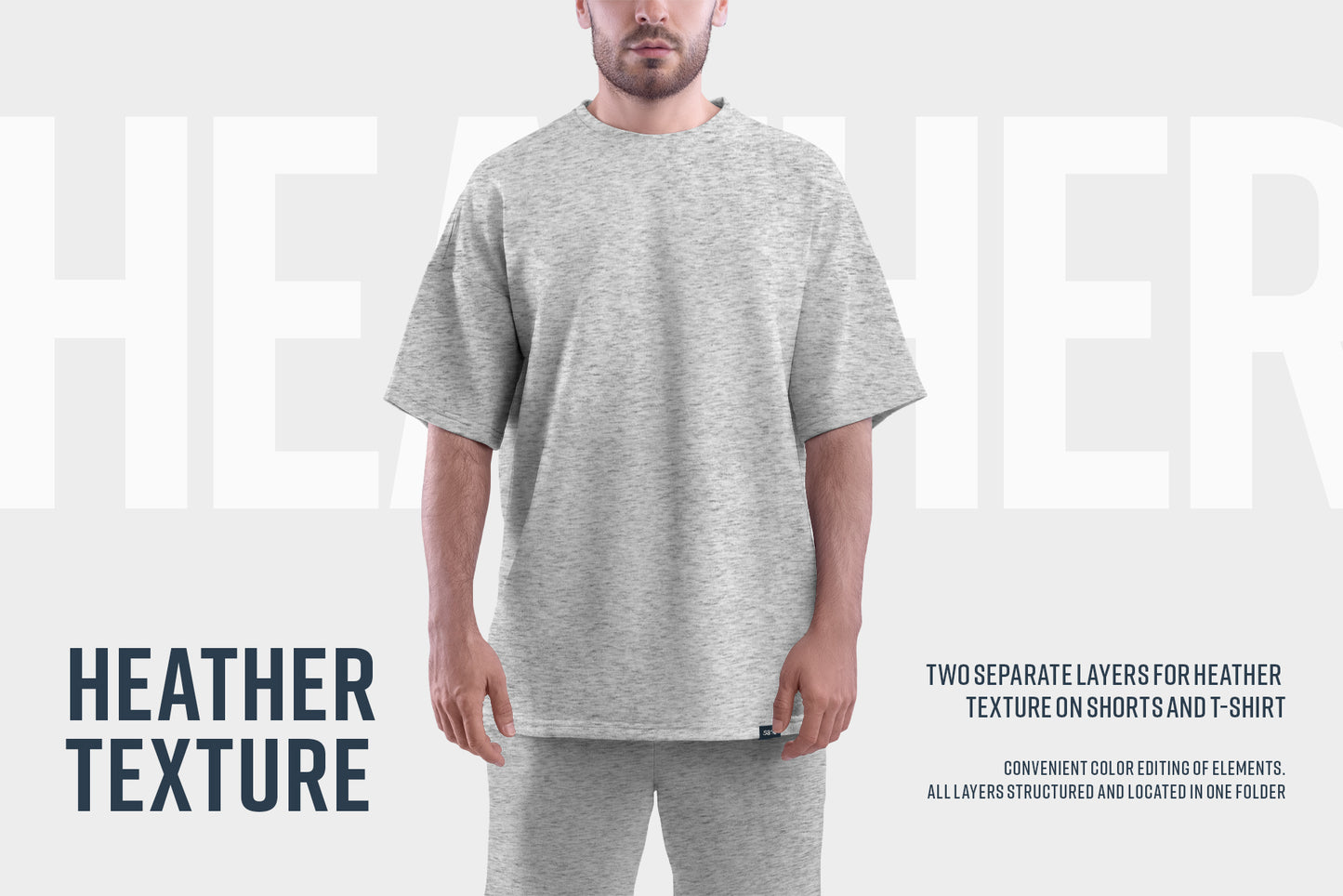 9 Mockups Oversize T-shirt and Shorts