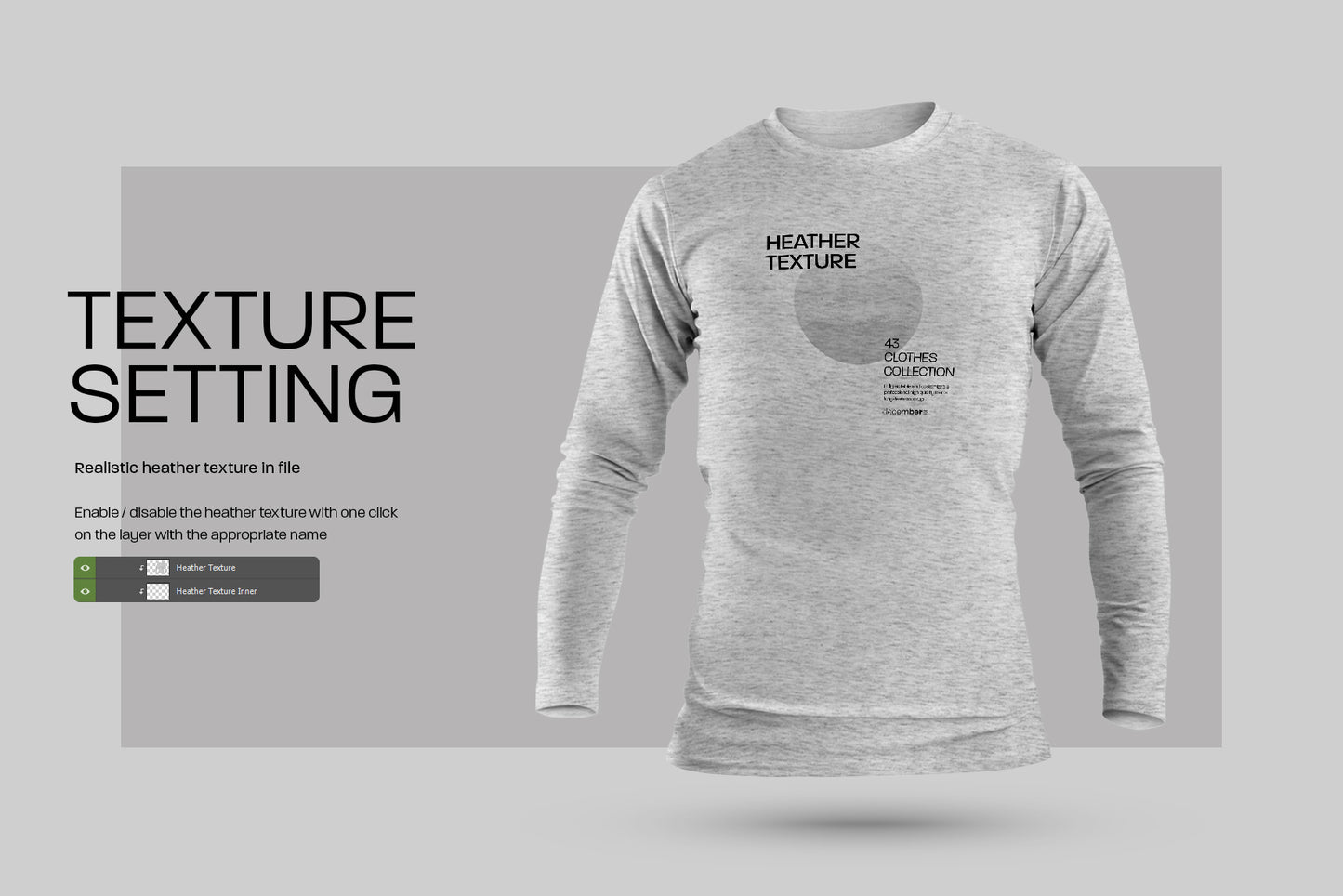 5 Men's Mockups Longsleeve T-Shirt