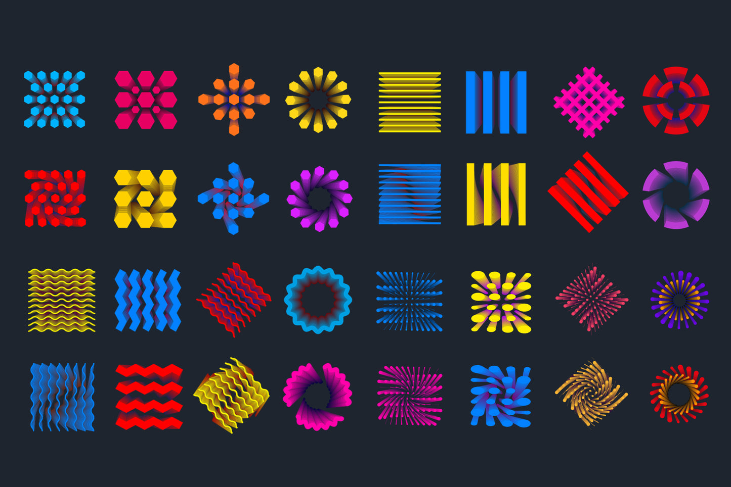 80 Abstract Veectors Shapes