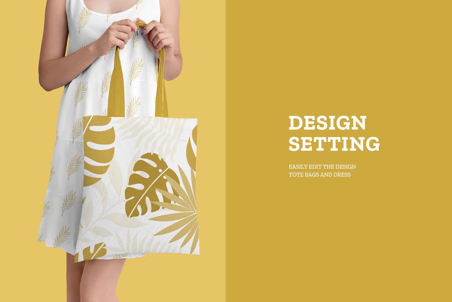 6 Shopping Tote Bag Mockups in the Hands of a Girl