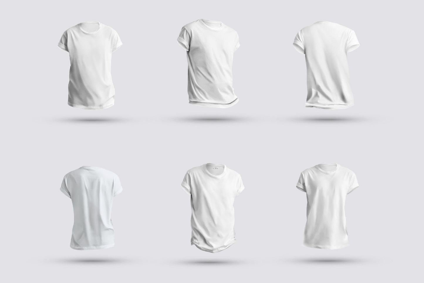 6 Mockups T-Shirts 3d Style