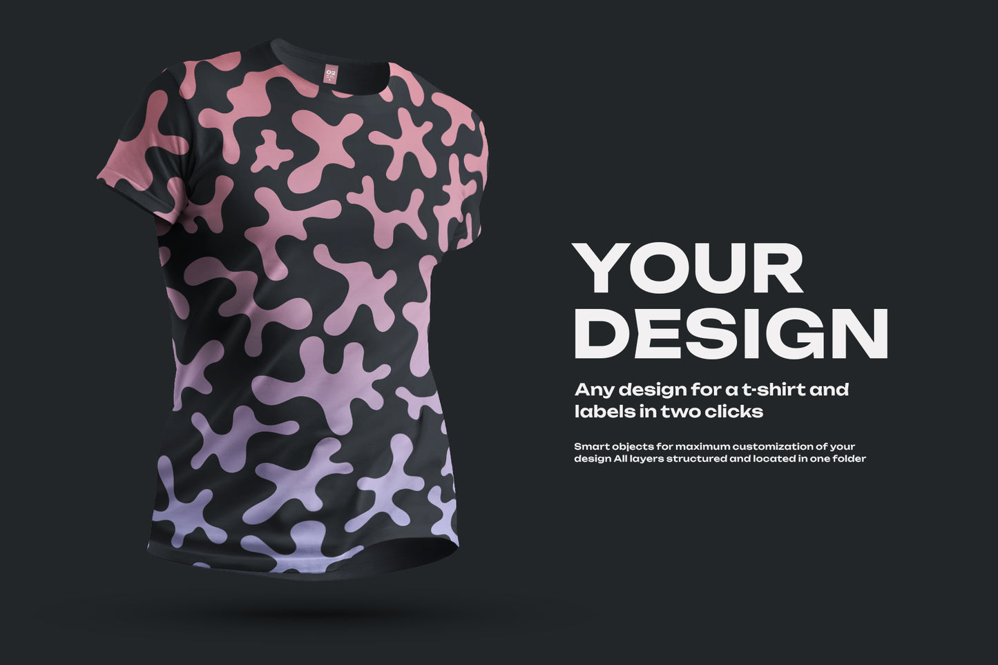 8 Mockups T-Shirts 3D Style
