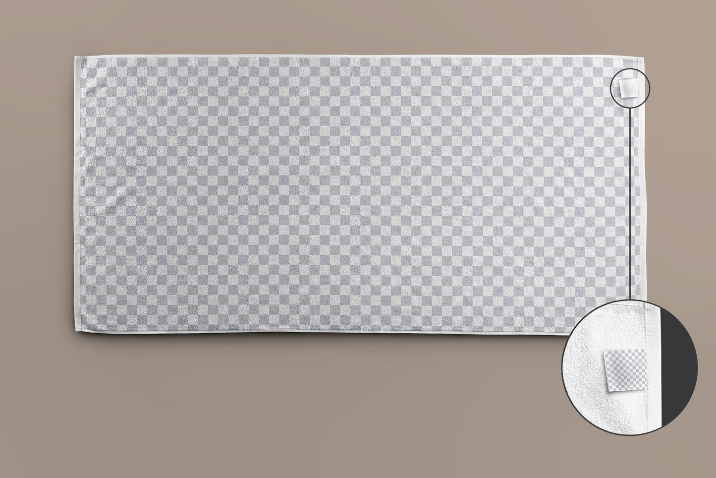 6 Mockup of a Large Bath / Beach Towel 