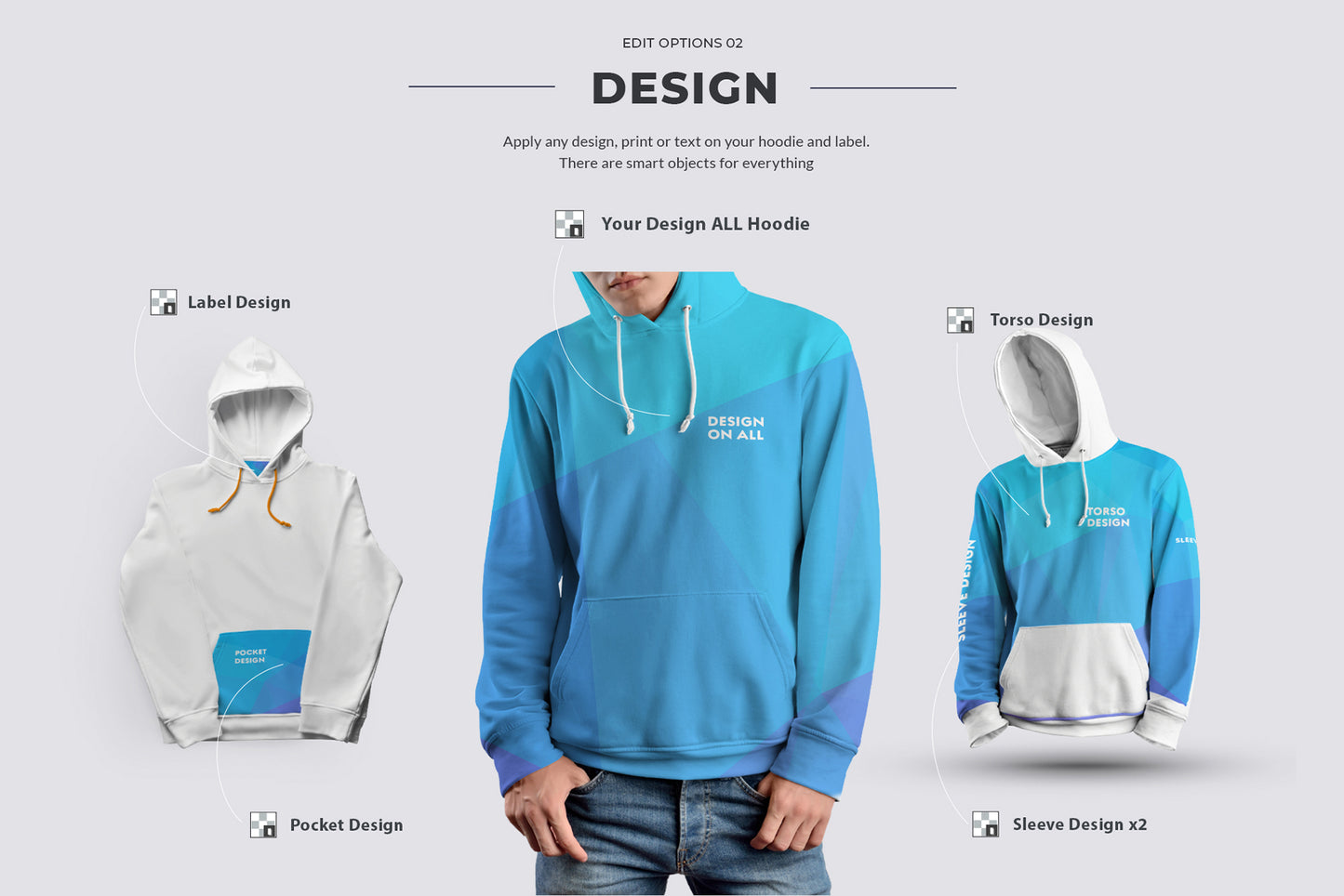 24 mockups hoodie on the man, 3D and isolated objects