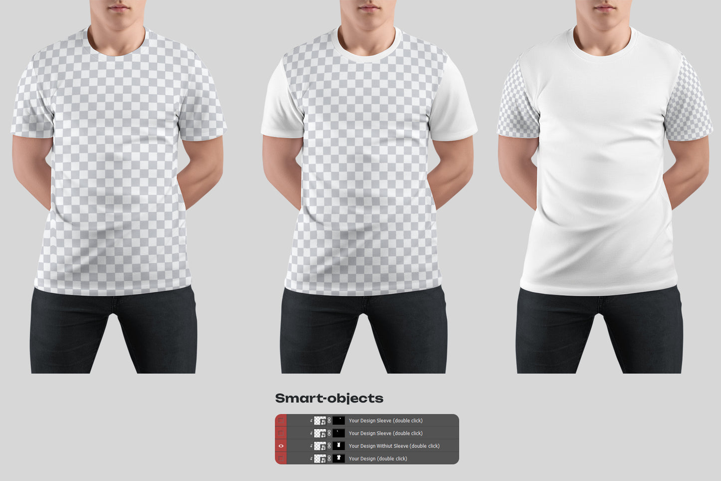 7 Mockups Man T-Shirt
