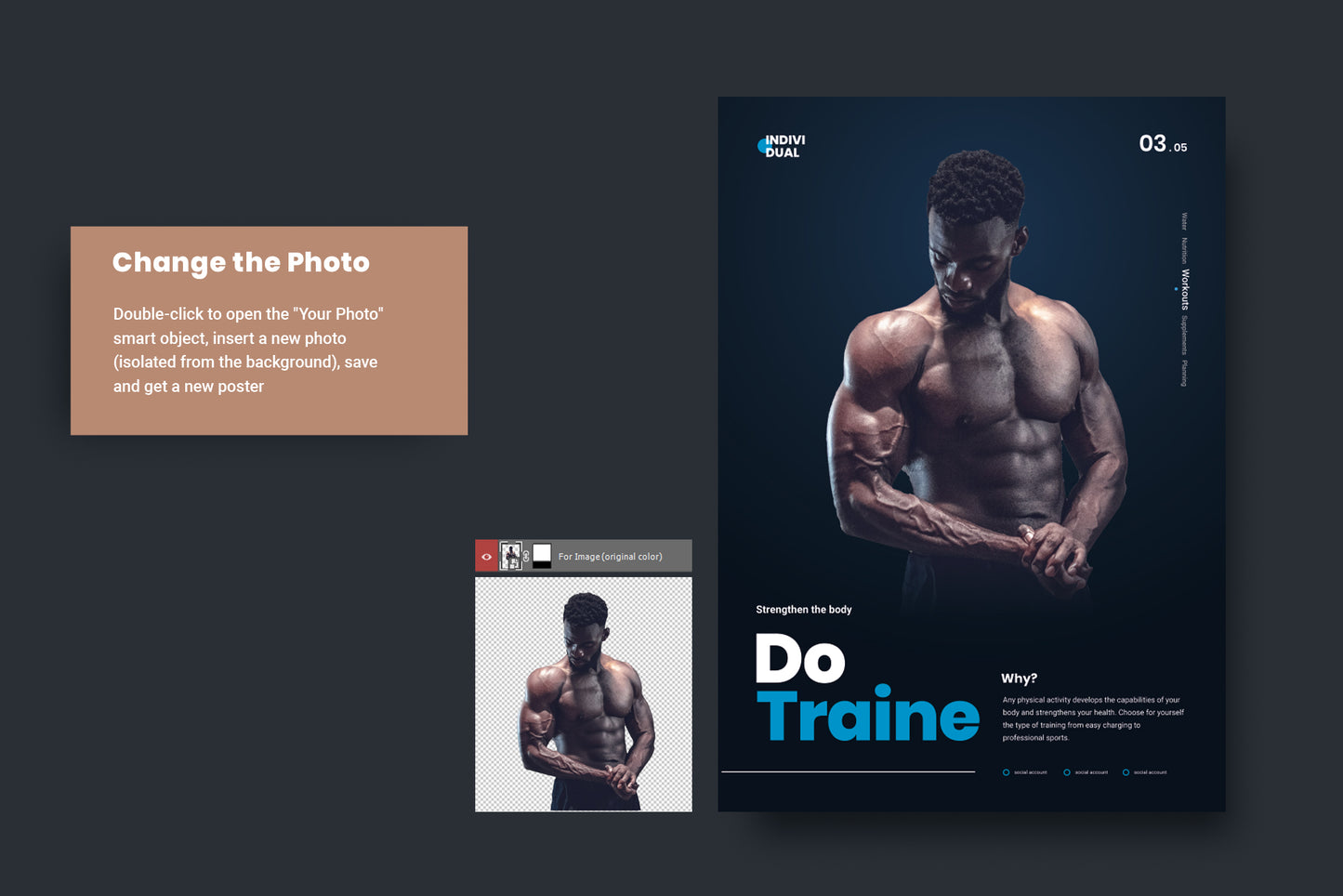 5 Consecutive Healthy Body Basics Posters