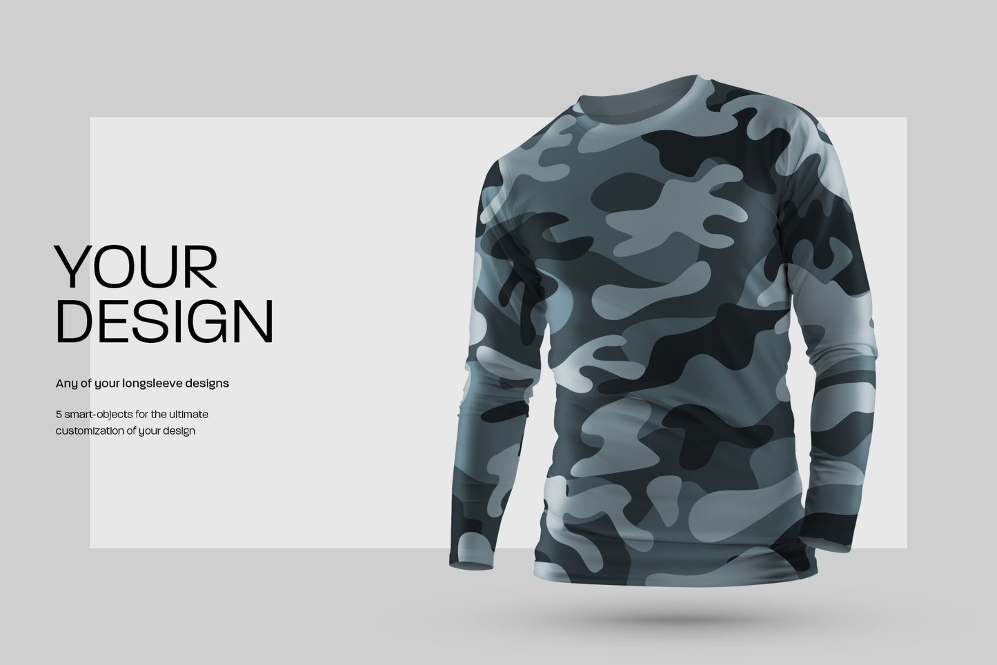 5 Men's Mockups Longsleeve T-Shirt