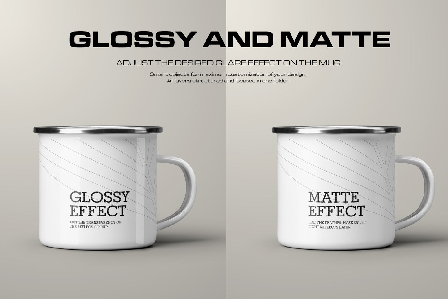 7 Mockups of Enamel Metal Mug