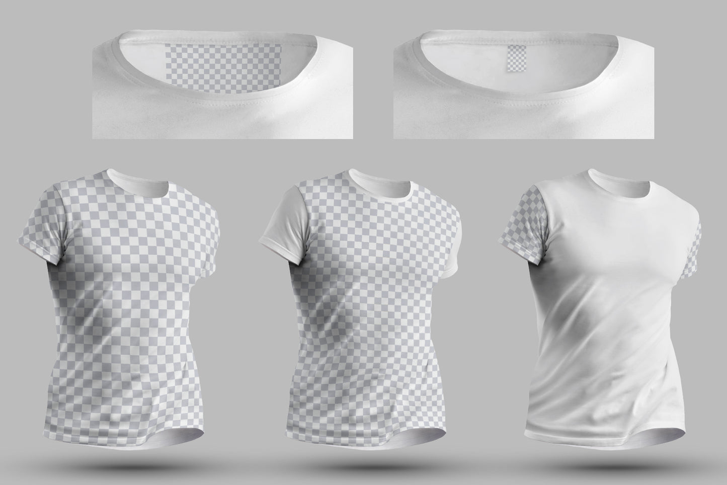 8 Mockups T-Shirts 3D Style