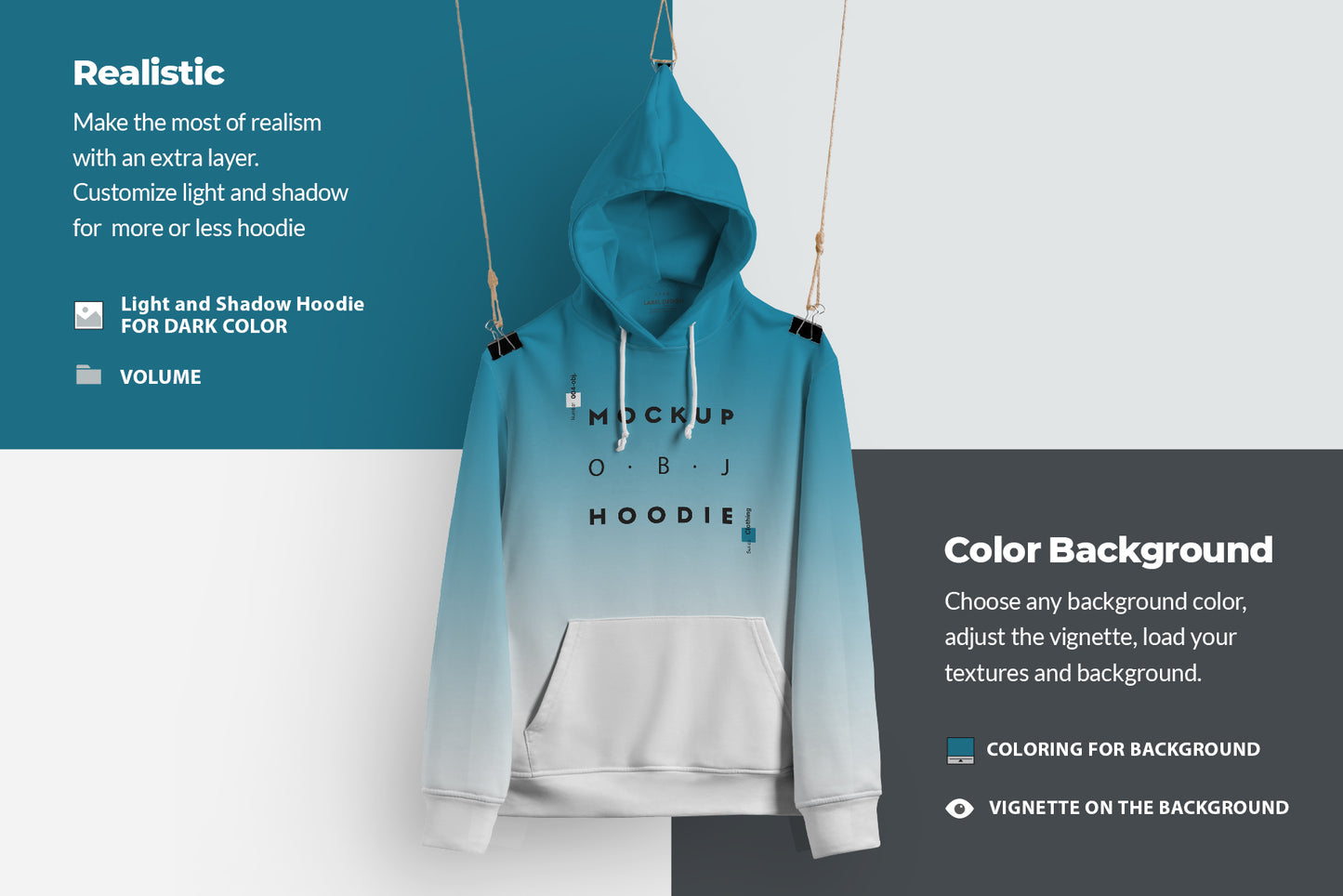 8 Mockups Hoodie. Objects