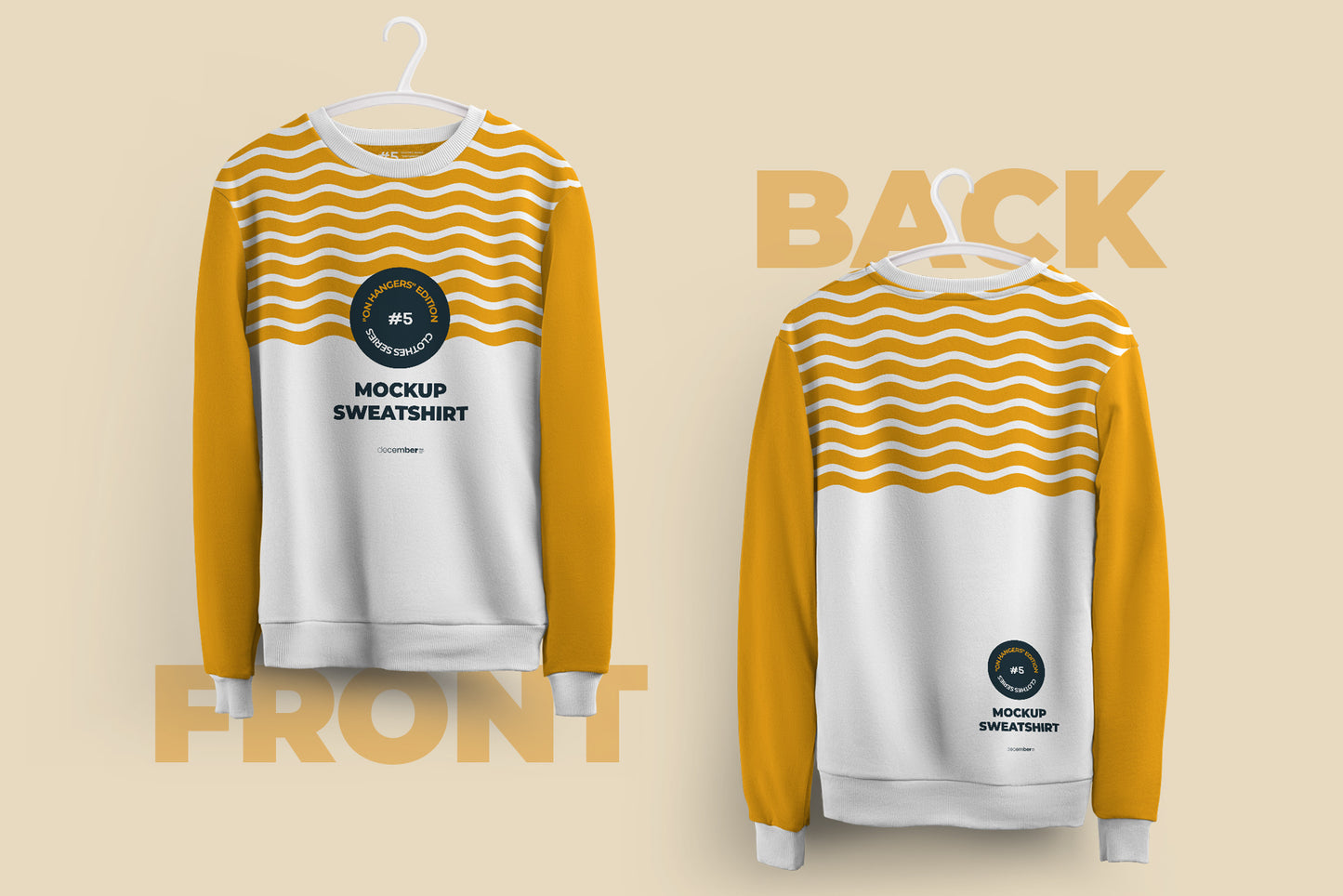 Bundle of Mockups of Different Clothes on Different Hangers