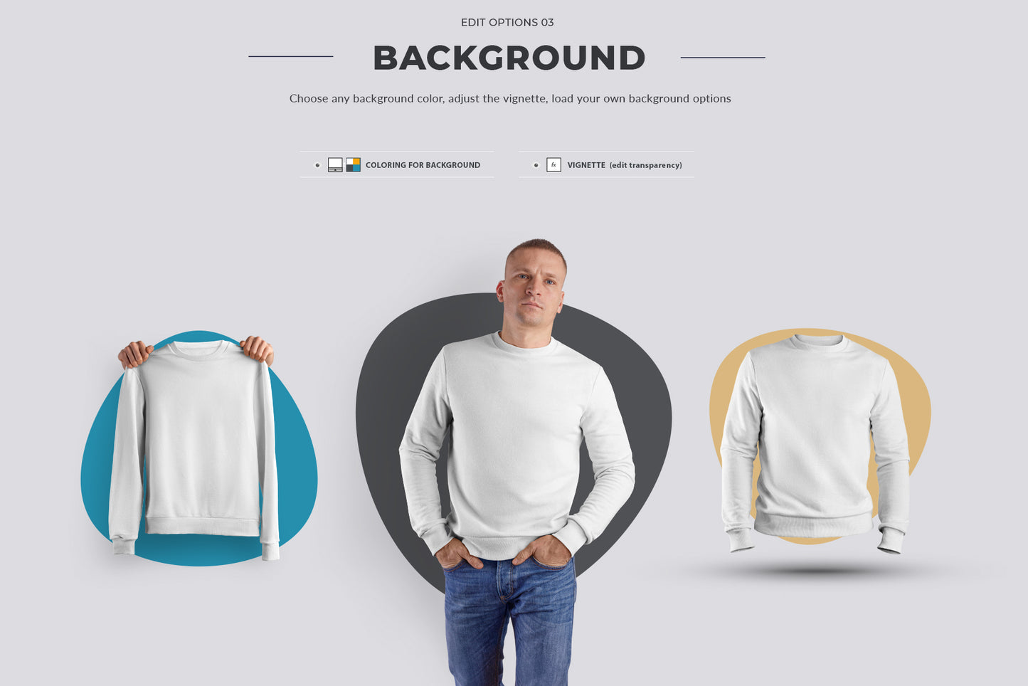 24 Mockup Men Sweatshirt - Man/3D/Objects ( Collection #3 )