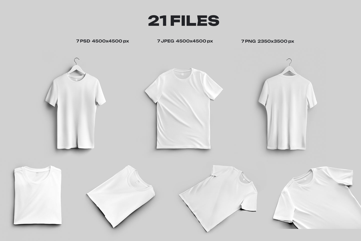 7 Mockups Classic Unisex T-Shirt