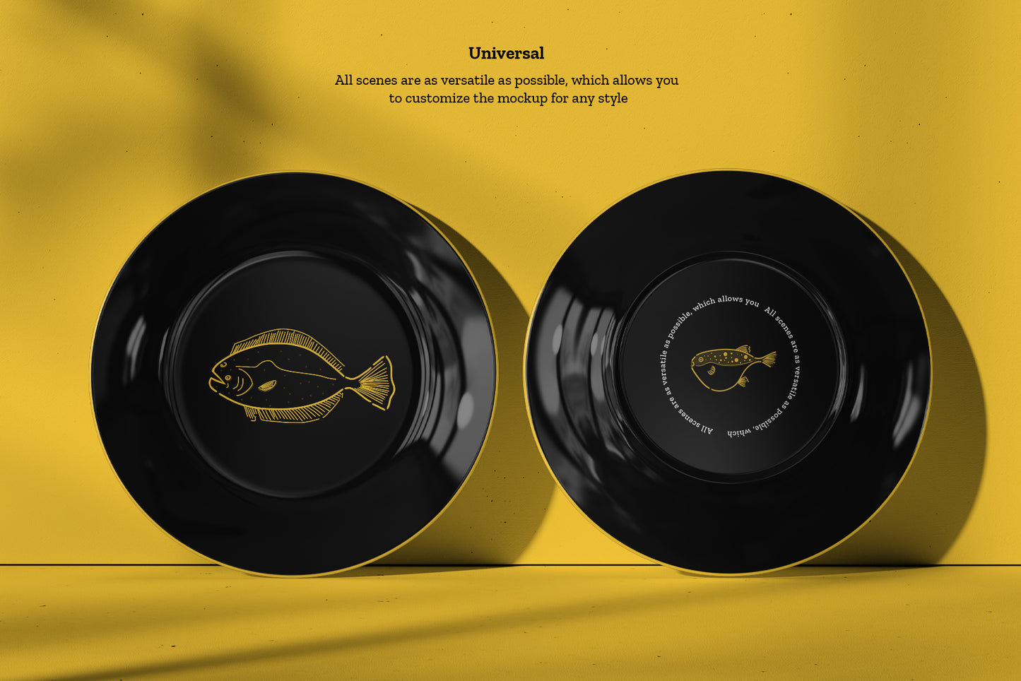 7 Mockups Ceramic Plates